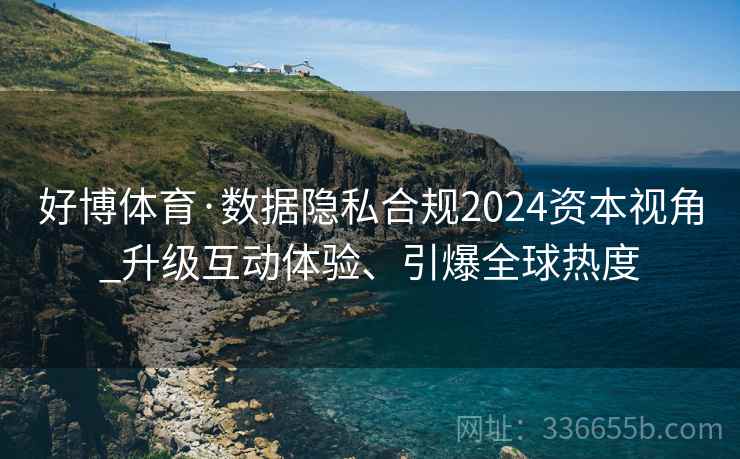 好博体育·数据隐私合规2024资本视角_升级互动体验、引爆全球热度