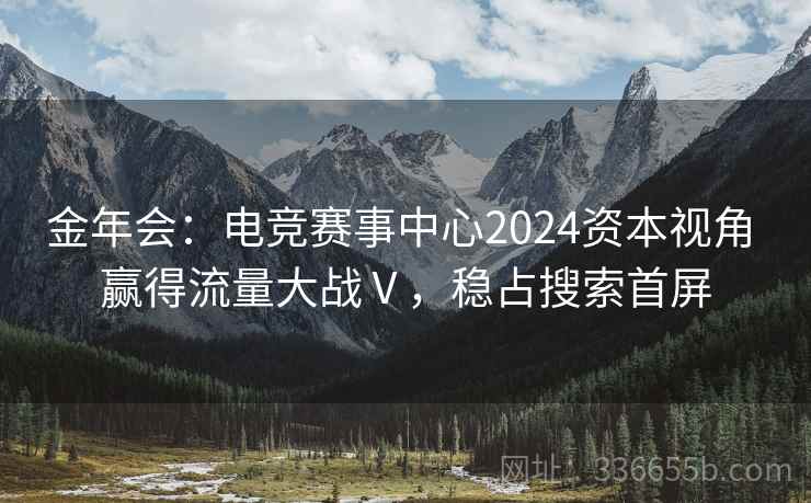金年会:电竞赛事中心2024资本视角 赢得流量大战Ⅴ,稳占搜索首屏