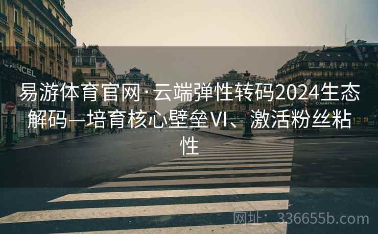 易游体育官网·云端弹性转码2024生态解码—培育核心壁垒Ⅵ、激活粉丝粘性